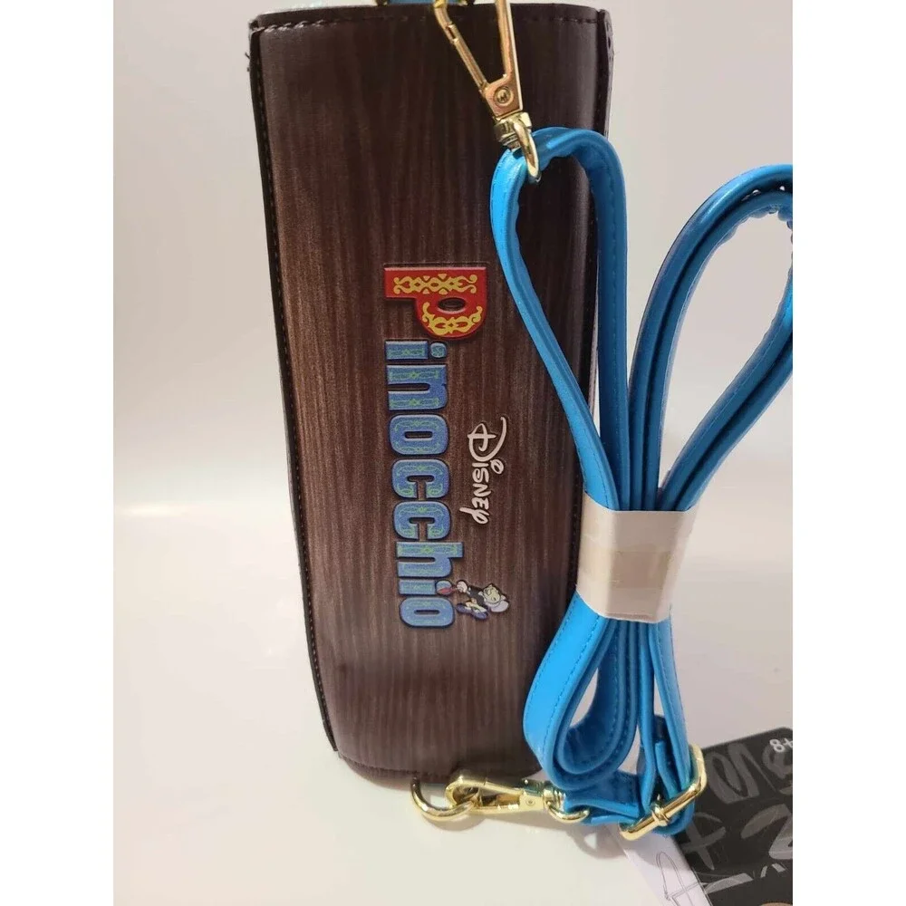 Official Pinocchio 1940 Classic Book Faux Leather Crossbody Bag NEW Loungefly